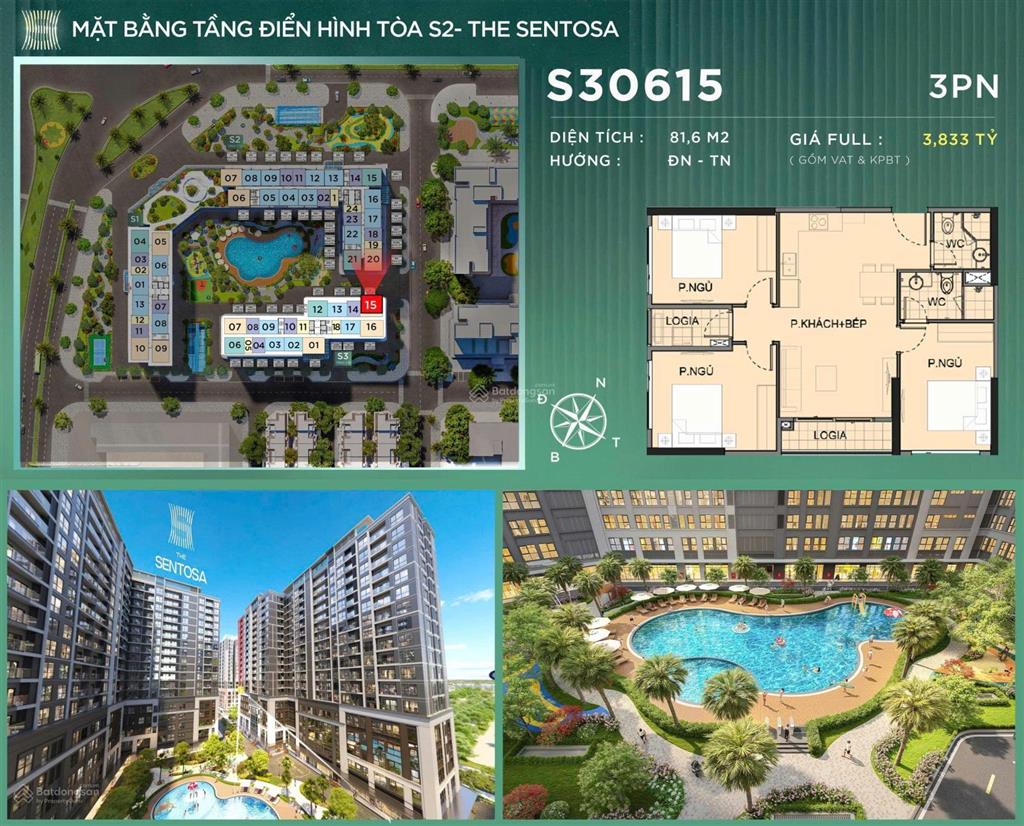 The sentosa vinhomes star city thanh hóa căn hộ 3 phòng ngủ, không gian sống đẳng cấp!