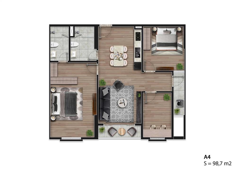 Bán căn hộ 98,7m2 flc hausman giá 7.4 tỷ
