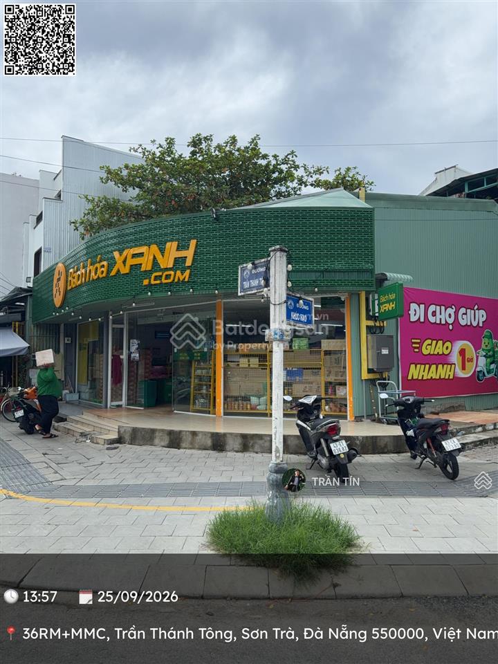 Lô đất góc 2 mặt tiền đường trần thánh tông & khúc hạo