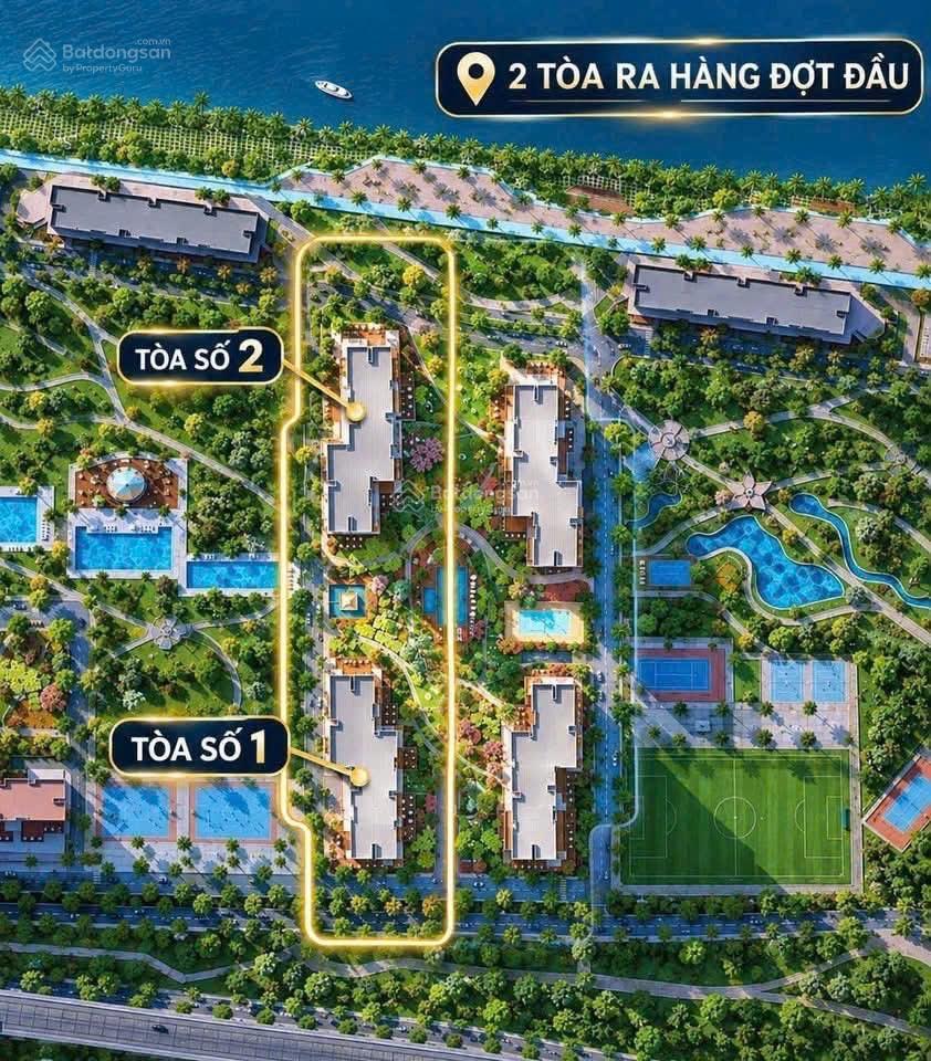 Sở hữu căn hộ cao tầng nằm ngay trung tâm đảo tỷ phú vũ yên giá chỉ từ 5x triệu/m2