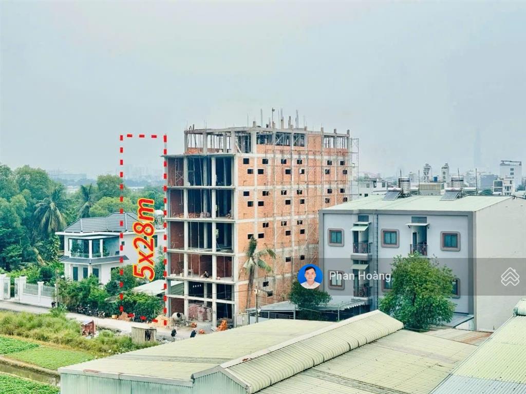 Đất 5x27m mặt tiền hẻm 185 vườn lài, an phú đông, xây được hầm và 6 tầng, giá 8.6 tỷ thương lượng