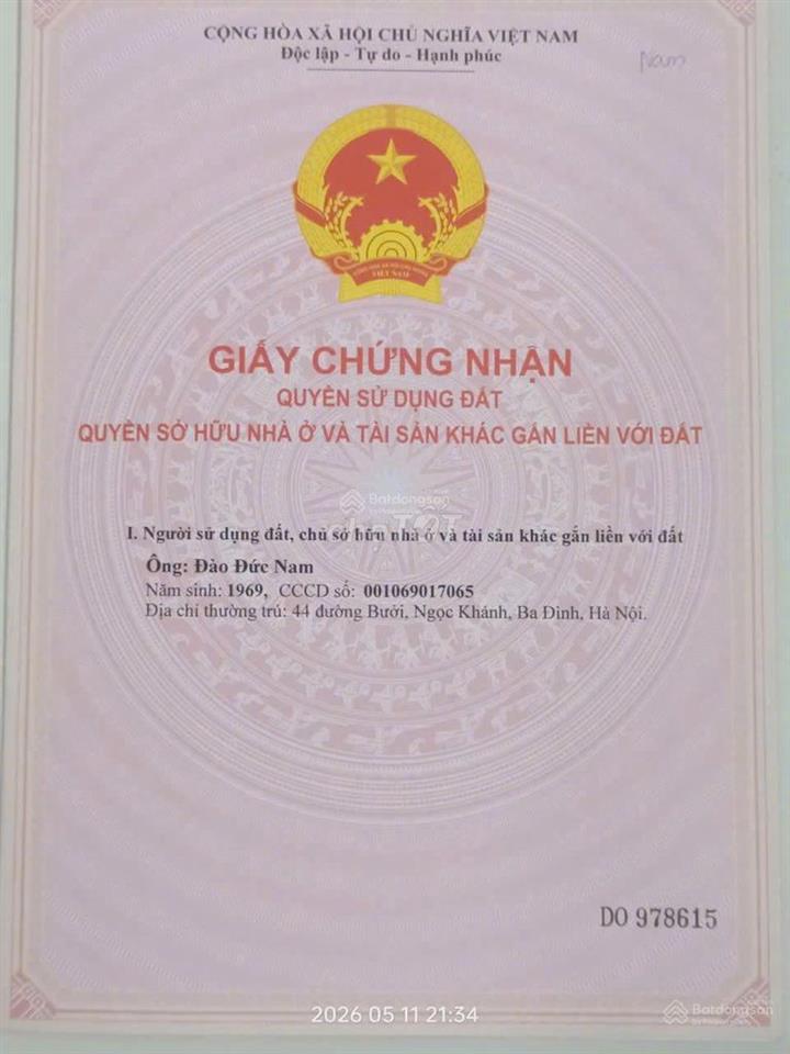 Chính chủ bán nhanh 43,9m2 đất thổ cư áp góc ngã tư