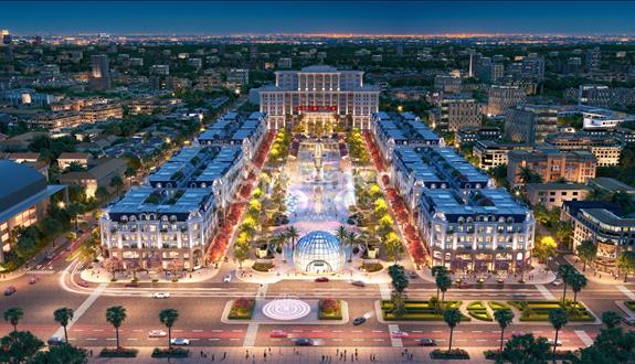 Căn shophouse cuối đẹp quỹ ngoại giao tại Central Square quảng trường Võ Nguyên Giáp