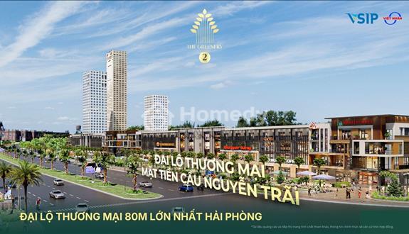 Shophouse định vị dòng tiền tuyến 1 mặt cầu Nguyễn Trãi The Greenery2. DT 120m giá chỉ 85tr/m2