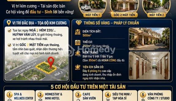 Biệt Thự góc 2 mặt tiền 500M² – Phú Lợi – Hồ Chí Minh