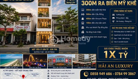 💎 Nhà 3 Tầng MẶT TIỀN LÝ VĂN TỐ – Khu Du Lịch Biển SƠN TRÀ - khai thác kinh doanh tốt