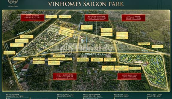 Chỉ 1.900 Tỷ Sở Hữu Liền Kề Vinhomes Saigon Park 50m² – Vay 70%, Lại suất 0% 30Tháng