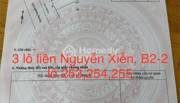 3 lô liền ,300m2/ 27 tỷ Đất đường Nguyễn Xiển, Sát biển Sơn Thủy,NHSơn, Đ Nẵng