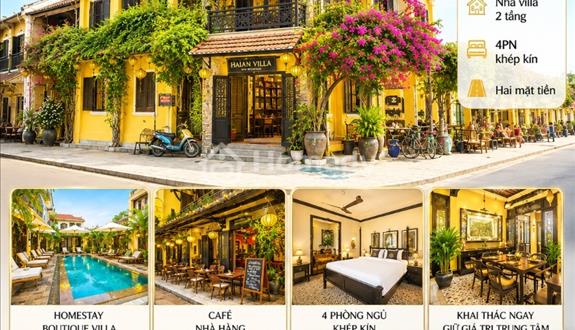 Bán nhà 2 mặt tiền Lý Thường Kiệt Hội An | 210m² | Villa đang khai thác | Quỹ đất hiếm trung tâm