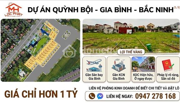 Chính chủ cần Bán Đất Gần Sân Bay Gia Bình – 93m² tại Quỳnh Bội, xã Gia Bình, tỉnh Bắc Ninh
