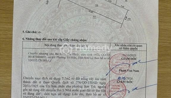 Bán Đất Kiệt Nguyễn Phan Vinh Sơn Trà Làm Việc Trực Tiếp Giá Tốt