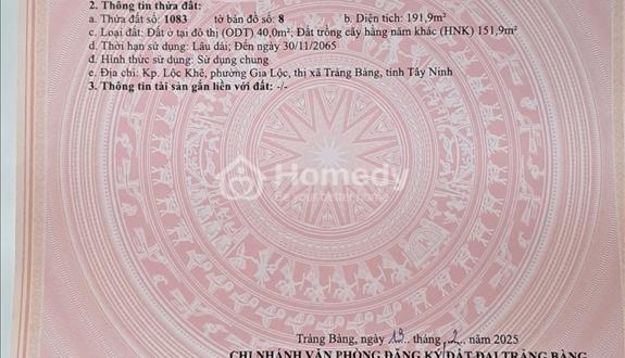 Bán đất sổ chung hai vợ chồng, giá 750 triệu, đất quy hoạch thổ cư
