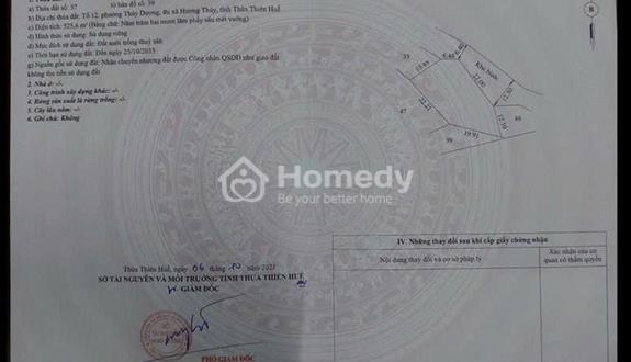 Bán khu đất 2.750m² đường Phùng Quán, Thủy Dương, TP Huế – Có sổ hồng