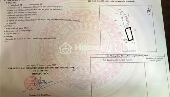 Cơ hội đầu tư và an cư cuộc sống - Bán lô đất phường Bến Thủy 1, Tp.Vinh
