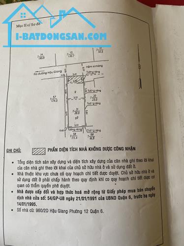 Bán Nhà Hẻm 4m HẬU GIANG P12 Quận 6.