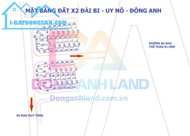 Bán đất đấu giá X2 Đài Bi Uy Nỗ Đông Anh Hà Nội