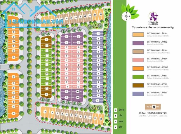 🔥🔥🔥 MỞ BÁN PHÂN KHU 𝐈𝐑𝐈𝐒 - 𝐄𝐂𝐎 𝐆𝐀𝐑𝐃𝐄𝐍 HUẾ - DUY NHẤT 6 CĂN BIỆT THỰ SONG L