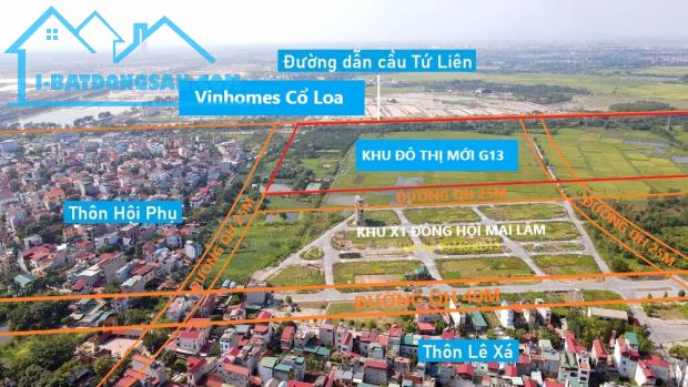 Bán đất đấu giá X1 Đông Hội Mai Lâm - Đường 40m - gần Vinhomes Cổ Loa