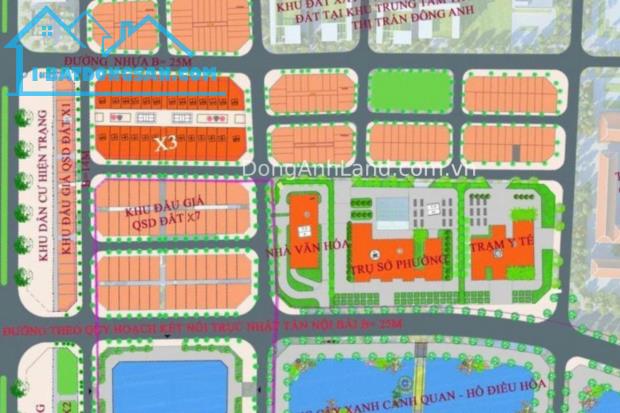 Đất đấu giá X7 Uy Nỗ Đông Anh - Khu 3Ha Vườn Đào kinh doanh