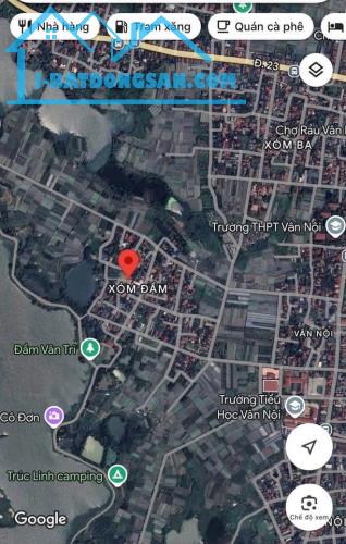 Bán đất đấu giá X1 Xóm Đầm Xã Vân Nội Đông Anh Hà Nội