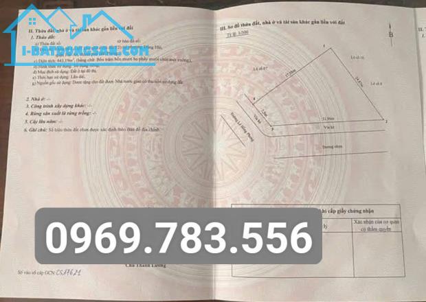 Bán 2 lô đất liền kề DT 779 m mặt đường Lê Hồng Phong Hải An.