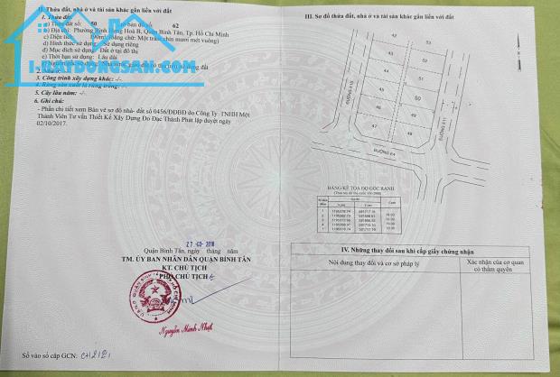 Bán đất mặt tiền đường số 5, KDC Vĩnh Lộc Bỉnh Hưng Hòa B, Bình Tân