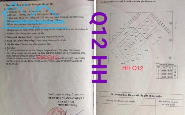 Bán đất dự án Huy Hoàng, đường 69A, phường Thạnh Mỹ Lợi, Q2
