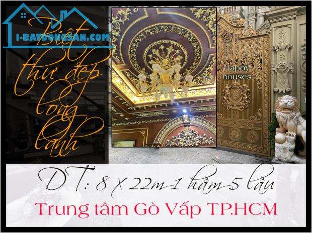 Top biệt thự dát vàng độc đáo 8 x 22m 1 hầm 5 lầu tại Thành phố Hồ Chí Minh