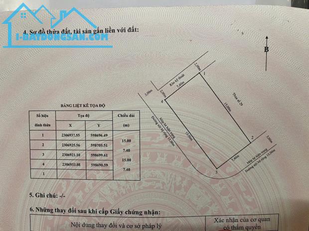 Bán lô đất DT 111 M ngang 7,4 Lô 26 tuyến Lê Hồng Phong Hải Phòng