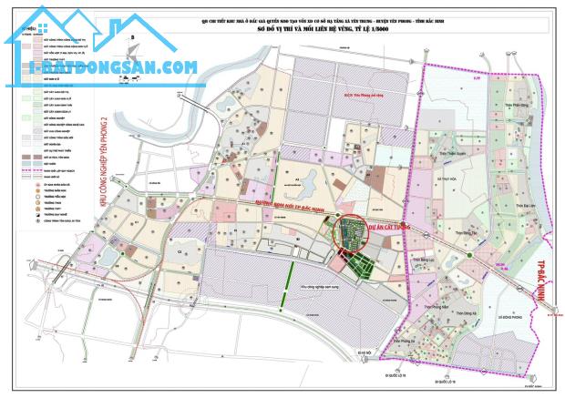 Bán đất Thụy hòa yên phong Bắc Ninh Oto, sát kđt cattuong, đường 285B-80m giá1,48ty(99m)