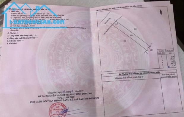 Bán đất phường Tân Hiệp gần trường Đinh Tiên Hoàng sổ hồng riêng 300m2 thổ cư giá 8 tỷ