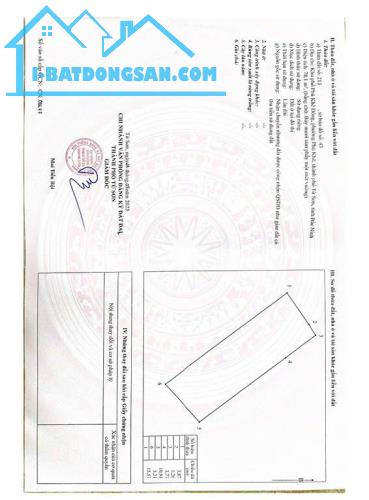 TÀI CHÍNH 1.150 tr CÓ NGAY LÔ ĐẤT PHÙ KHÊ ĐÔNG - PHÙ KHÊ - TỪ SƠN - BẮC NINH Dt : 78