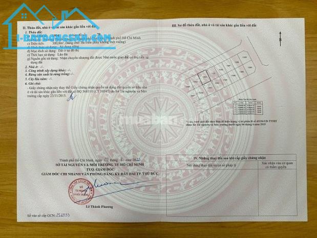 Gấp! Giá hời bán nhanh nền biệt thự D/A Phú Nhuận đối diện GlobalCity giá chỉ 69tr/m2
