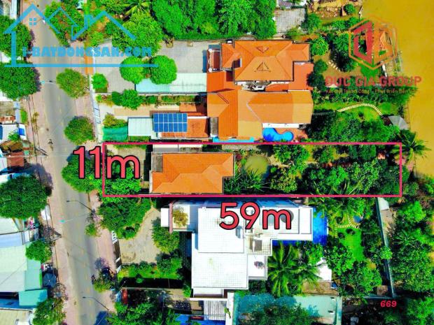 Nhà bán mặt tiền đường Nguyễn Thành Phương mặt hậu view sông Đồng Nai 694m2 giá 45 tỷ