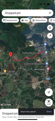 Bán đất DT761, xã Thanh Sơn, Định Quán: 20 x 52, giá 450 triệu.