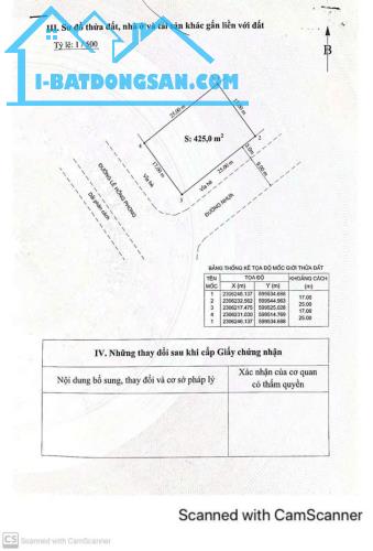 Bán lô đất Lô góc DT 425 M Giá 139 tỷ 900 mặt đuờng Lê Hồng Phòng Hải An
