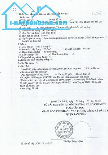 🏡Nhà Hẻm 8m Tân Hương Tân Phú - 4x23m, 1 Lầu Mới Giá 7 Tỷ thương lượng