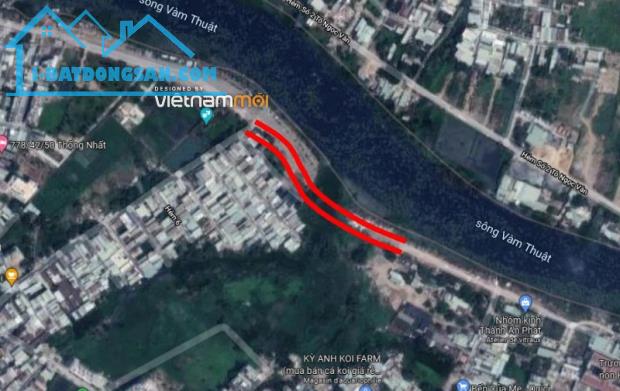 Bán đất mặt tiền sông vàm thuật, 684m2, quận 12. Hcm