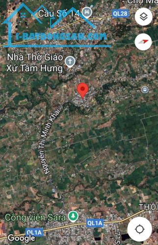 Đại Hạ Giá-Đất 2 mt,gần bên Nguyễn thị Minh Khai-TT Ma Lâm-Hàm Thuận Bắc-DT 420m2TC