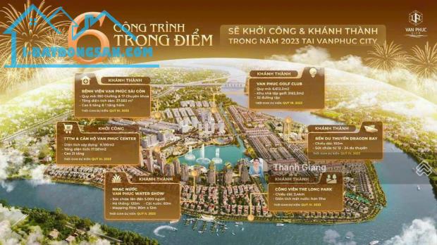 Bán Nhà Phố tại KĐT Vạn Phúc City, 22,5 tỷ, (6m x17m - 102m2) view đẹp, giá tốt