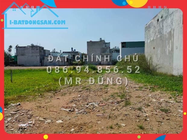 2.3 tỷ. Bán đất chính chủ 100m2, hẻm 6M, cách UBND P-Thạnh Xuân 550M.