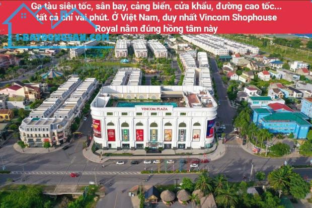 Biệt thự 255m duy nhất tại Vincom Shophouse Đông Hà – Vốn 6.5 tỷ có ngay 85 tr/ Th