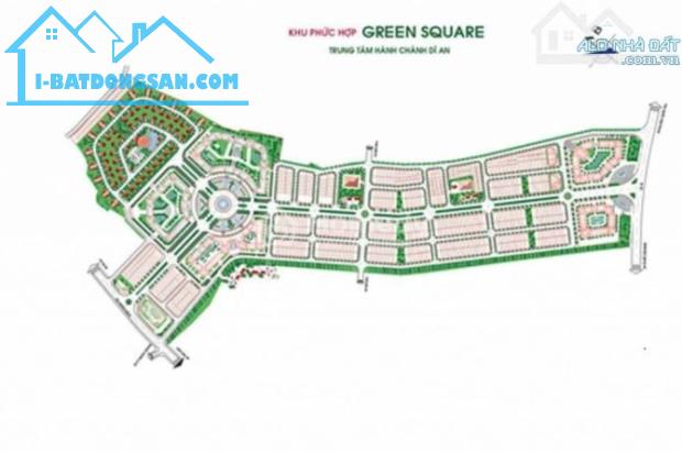 Bán nhà MT đường GS1, dự án Green Square, P. Đông Hòa, Dĩ An, Bình Dương. Giá 18 tỷ