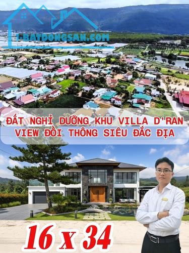 Đỉnh chóp!! Đất đẹp D'ran trong khu Villa giáp đồi thông