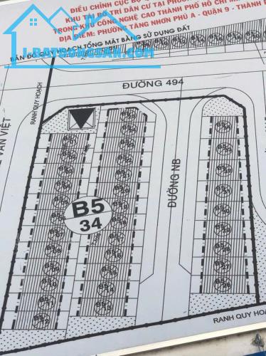 Bán đất mặt tiền đường Lê Văn Việt Quận 9, Bán 1 hoặc 2 lô ngang 5m sổ CN đường 30M