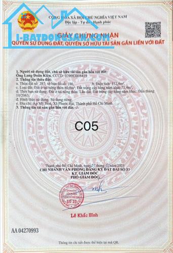 CẦN BÁN GẤP LÔ ĐẤT ĐẸP TẠI TT. PHƯỚC HẢI - CÁCH BIỂN CHỈ 5 PHÚT CHỈ VỚI 600TR