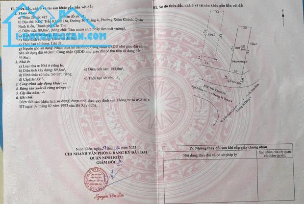 Nhà lầu mặt tiền Trần Khánh Dư ngay cua sát 30 tháng 4, Cần Thơ - 19 tỷ