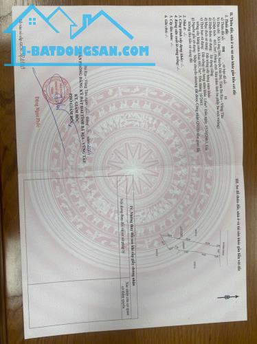 CẦN BÁN NGAY 1 LÔ ĐẤT 603M2 CHỈ VỚI 900tr NGAY TRUNG TÂM LÁNG DÀI BRVT .