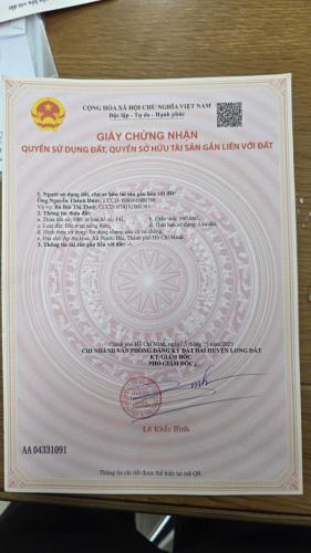 CHỦ THỞ OXY CẦN BÁN GẤP LÔ ĐẤT 140M2 NGAY TRUNG TÂM LỘC AN BÀ RỊA VŨNG TÀU .