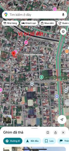 BÁN ĐẤT 128M2 MẶT TIỀN NGUYỄN KHOA VY, SÁT TÙNG THIỆN VƯƠNG, P. VỸ DẠ, TP HUẾ, CHỈ 3,55 TỶ